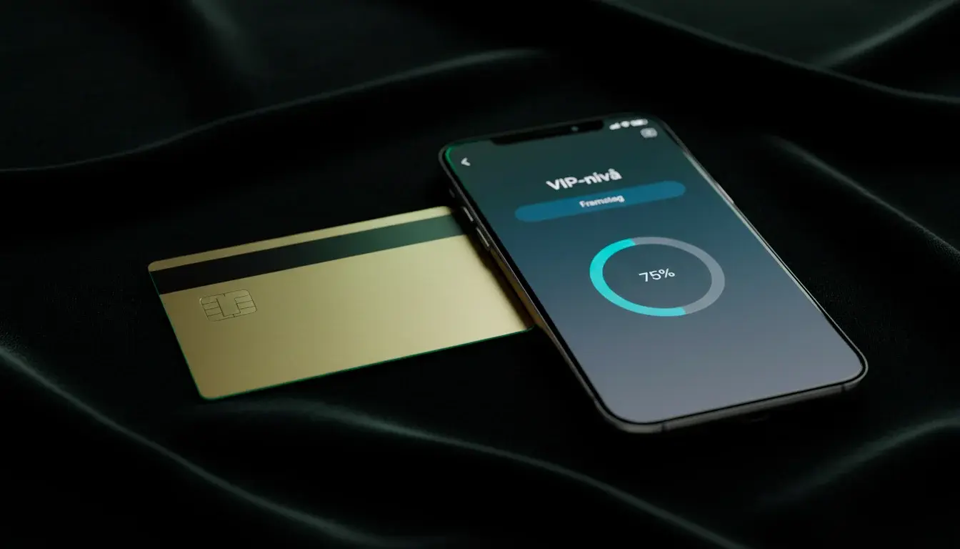 Neteller VIP-kort i guldfärg som representerar VIP-nivåer och avgiftsrabatter för bettare 2026