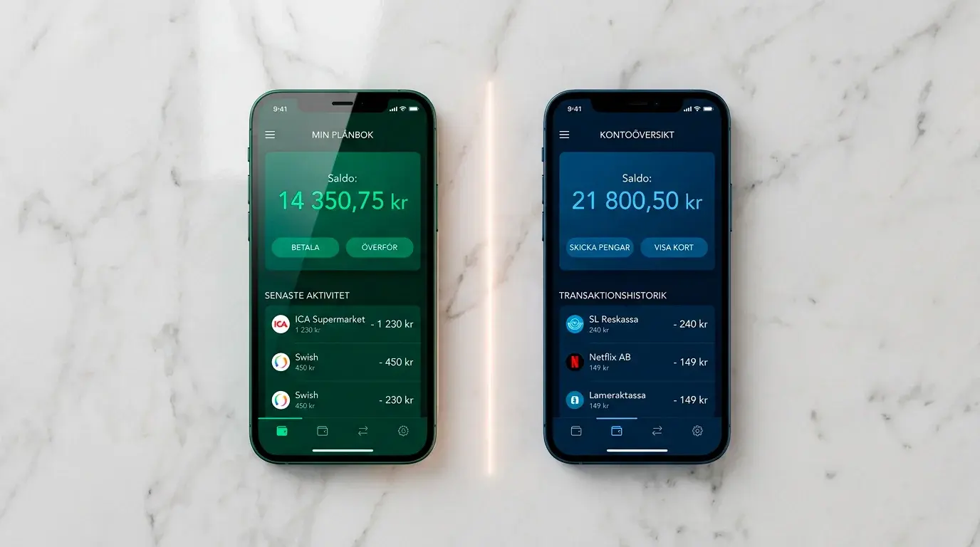 Neteller och PayPal logotyper sida vid sida i en jämförelse för svenska bettare 2026